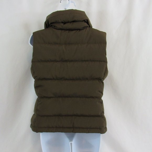 TALBOTS Women's Size XS, Brown, Polyester, Duck Down Filled Puffer Vest - Picture 2 of 6